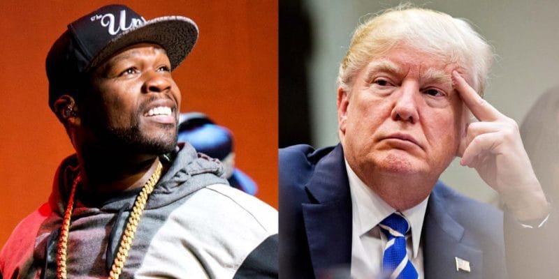 50 Cent decide apoiar Trump para presidente após descobrir que Biden vai cobrar mais impostos dos ricos 1 092717 music 50 cent donald trump 1
