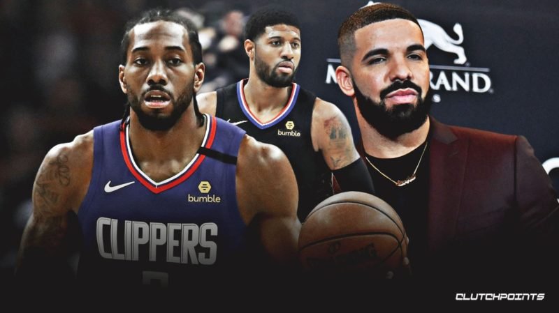 Kawhi Leonard Paul George met at Drake 1