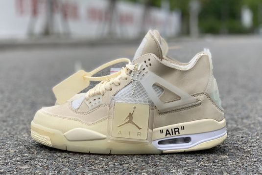 2020 Off White x Air Jordan 4 Sail CV9388 100 For Sale 1