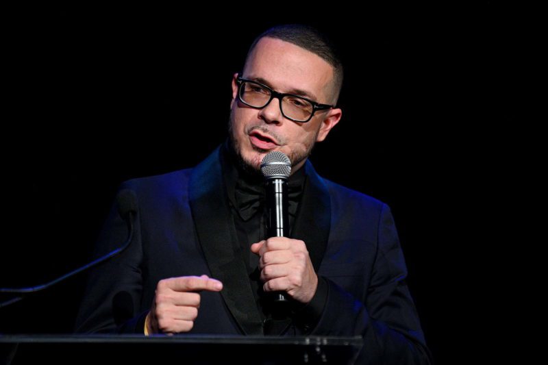 NEW YORK, NEW YORK - SEPTEMBER 12: Shaun King accepts an award onstage during Rihanna's 5th Annual Diamond Ball Benefitting The Clara Lionel Foundation at Cipriani Wall Street on September 12, 2019 in New York City. (Photo by Dave Kotinsky/Getty Images for Diamond Ball)