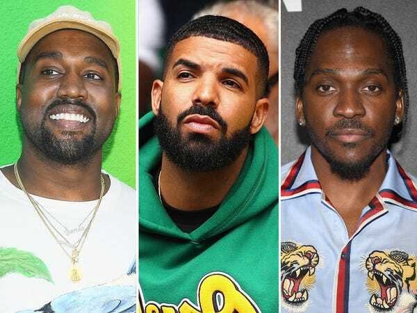 drake kanye west pusha 1