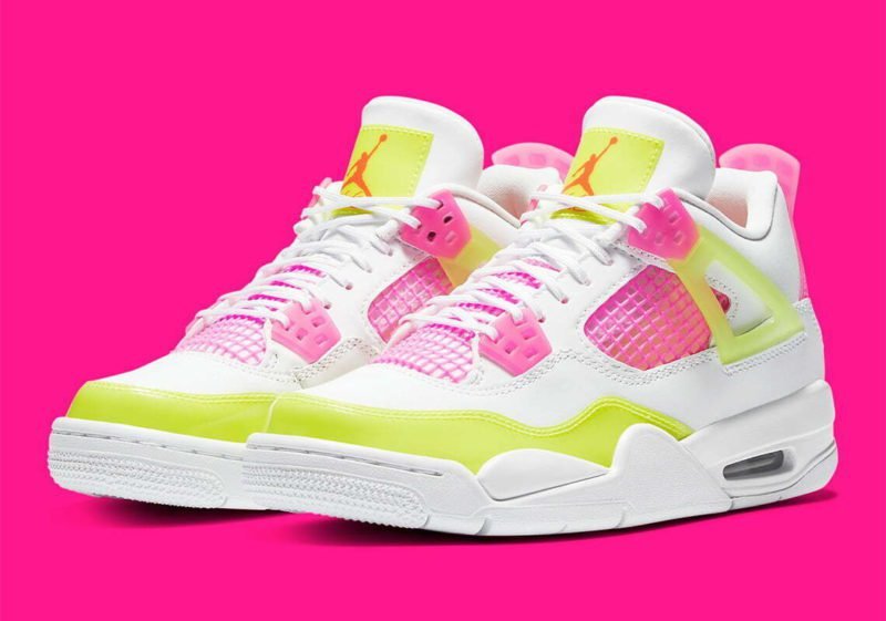 air jordan 4 gs white lemon venom pink blast CV7808 100 release date 1 1