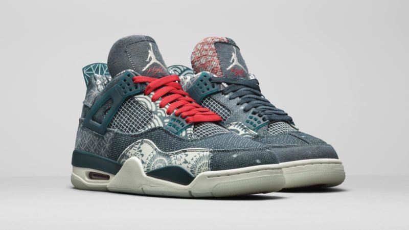 air jordan 4 retro sashiko cw0898 400 pair 1