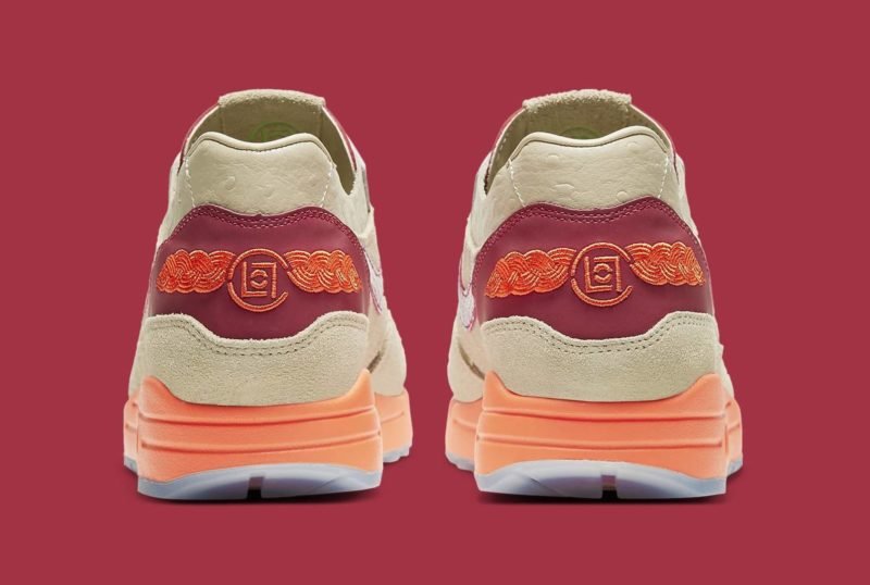 clot nike air max 1 kiss of death 2021 dd1870 100 heel