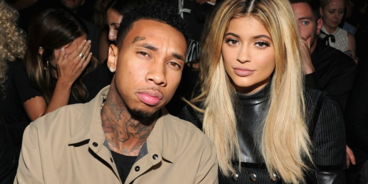 NEW YORK, NY - SEPTEMBER 12:  Tyga (L) and Kylie Jenner attend the Alexander Wang Spring 2016 fashion show during New York Fashion Week at Pier 94 on September 12, 2015 in New York City.  (Photo by Craig Barritt/Getty Images)