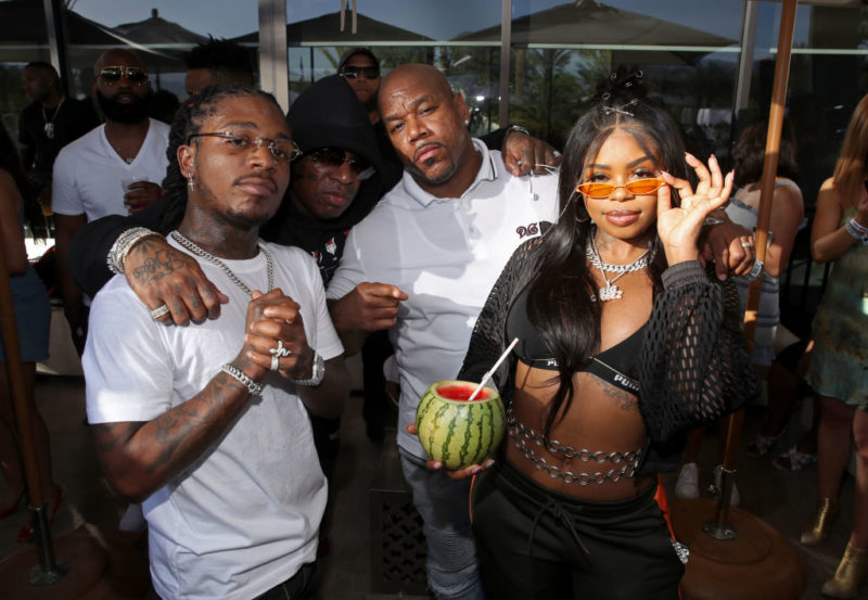 COACHELLA, CALIFORNIA - APRIL 14: (L-R) Jacquees, Birdman, Wack 100 and guest attend Republic Records Celebrates Their Class Of 2019 In Coachella Valley at Zenyara on April 14, 2019 in Coachella, California. (Photo by Randy Shropshire/Getty Images for Republic Records)