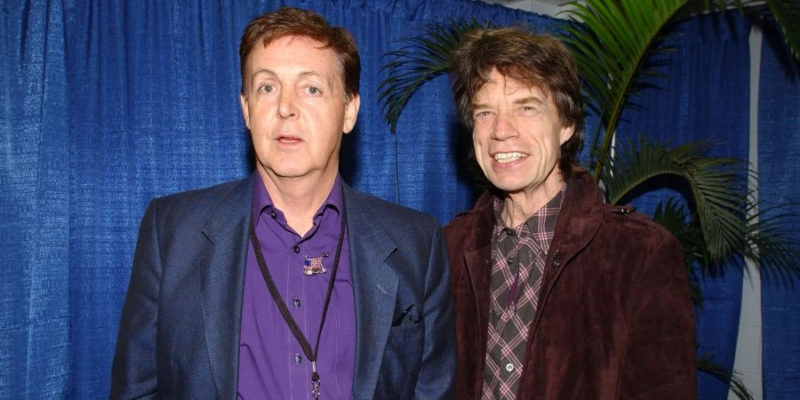 Capa Mick Jagger Paul McCartney