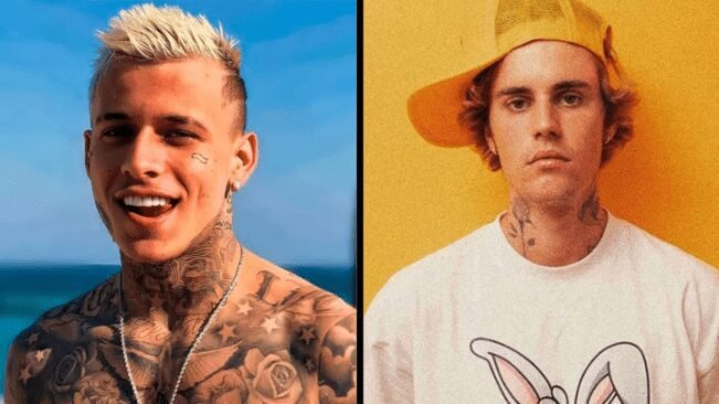 Capa Mc Pedrinho e Justin Bieber