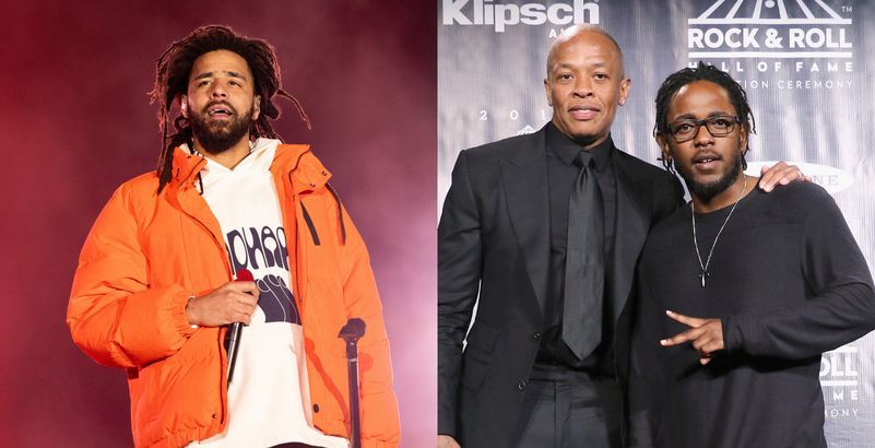 Capa J. Cole, Dr. Dre e Kendrick Lamar