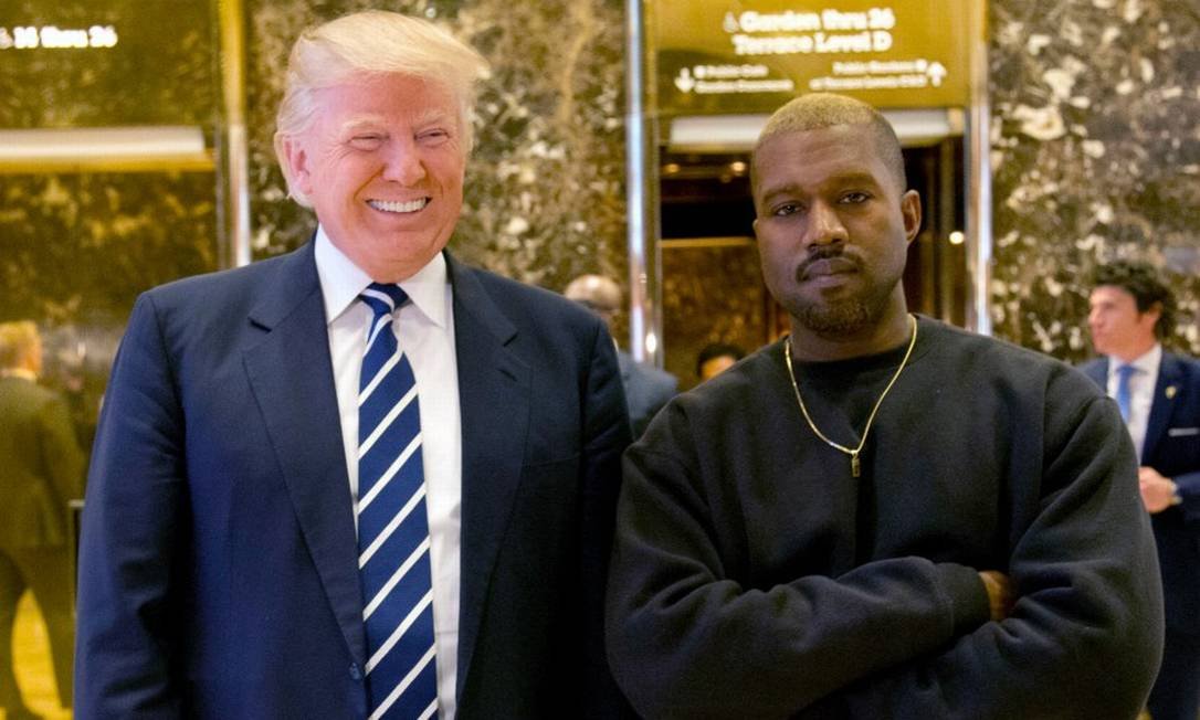 kanye west e trump