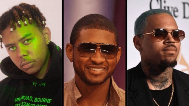 Capa Cordae, Usher e Chris Brow