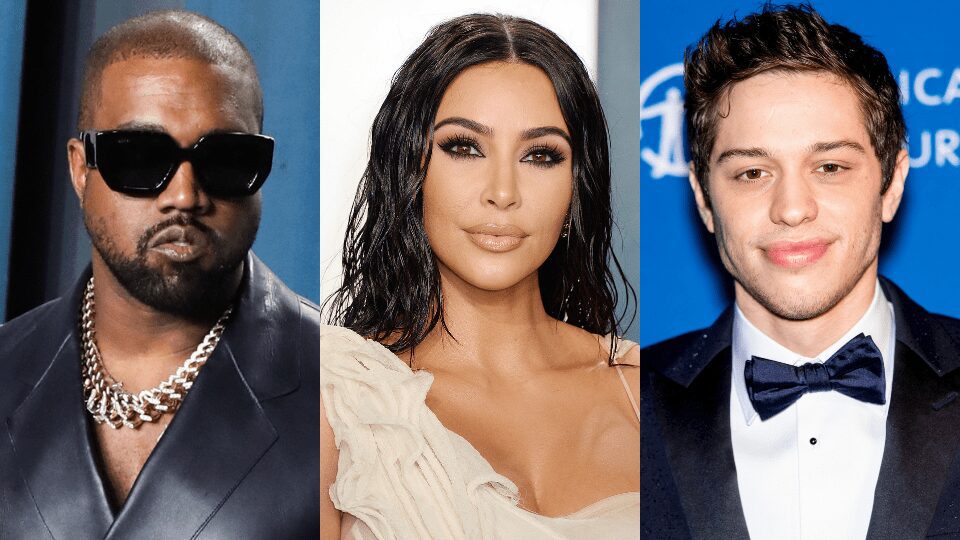 Capa Kanye West, Kim Kardashian e Pete davidson