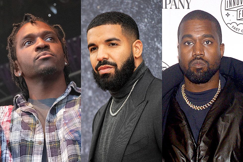 Capa Pusha T, Kanye West e Drake