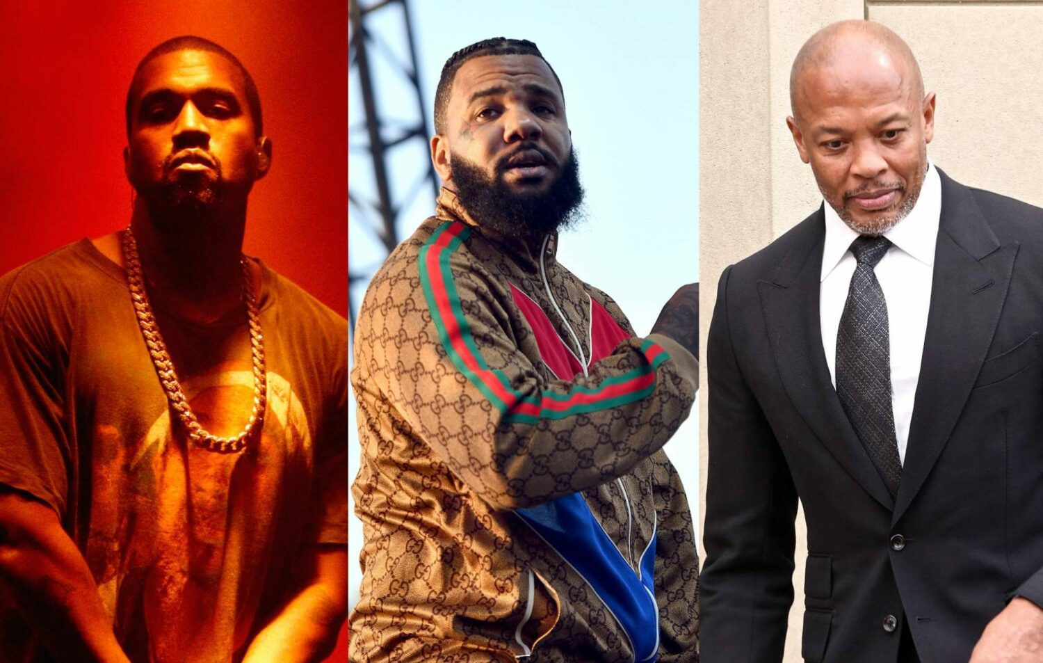 Capa The Game, Kanye West e Dr. Dre