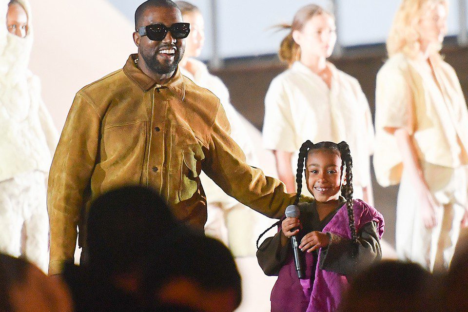 Capa Kanye West e filha north