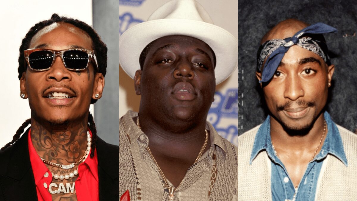 Capa Wiz Khalifa, Biggie e Tupac