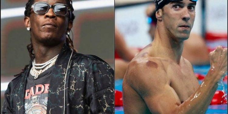 Capa Young Thug e Michael Phelps