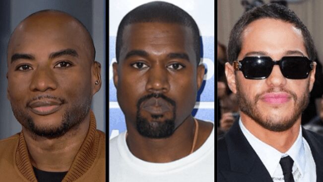Capa Charlamente Tha God, Kanye West e Pete Davidson