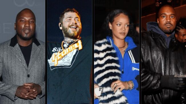 Capa Jeezy, Post Malone, Rihanna e Kanye West