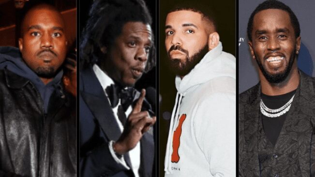 Capa Kanye West, Jay-Z, Drake e Diddy