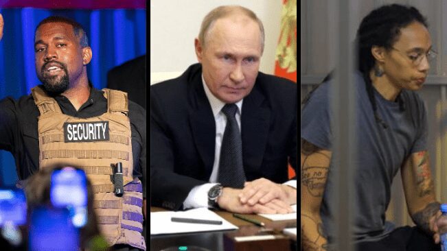Capa Kanye West, Putin e Britney Grainer