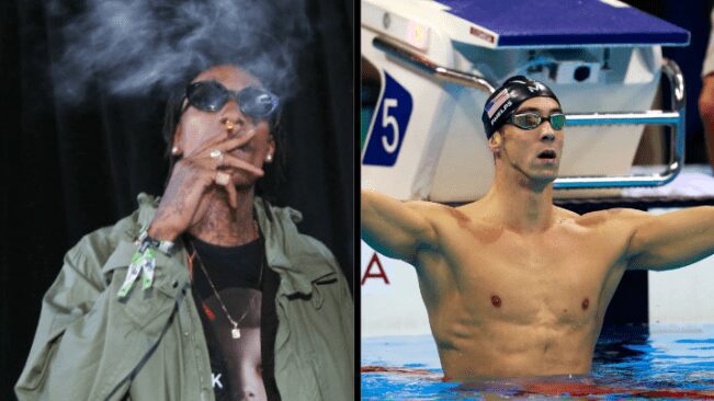 Capa Wiz Khalifa e Michael Phelps