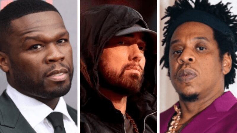 Capa 50 Cent, Eminem e Jay-Z