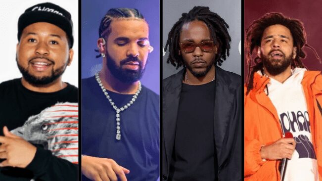 Capa DJ Akademiks, Drake, Kendrick Lamar e J. Cole