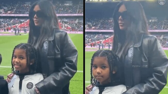 Capa Kim Kardashian e filho Saint West