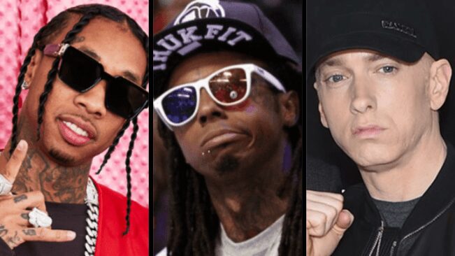 Capa Tyga, Lil Wayne e Eminem