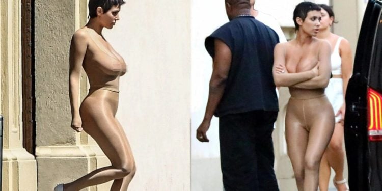 capa Bianca Censori e Kanye West