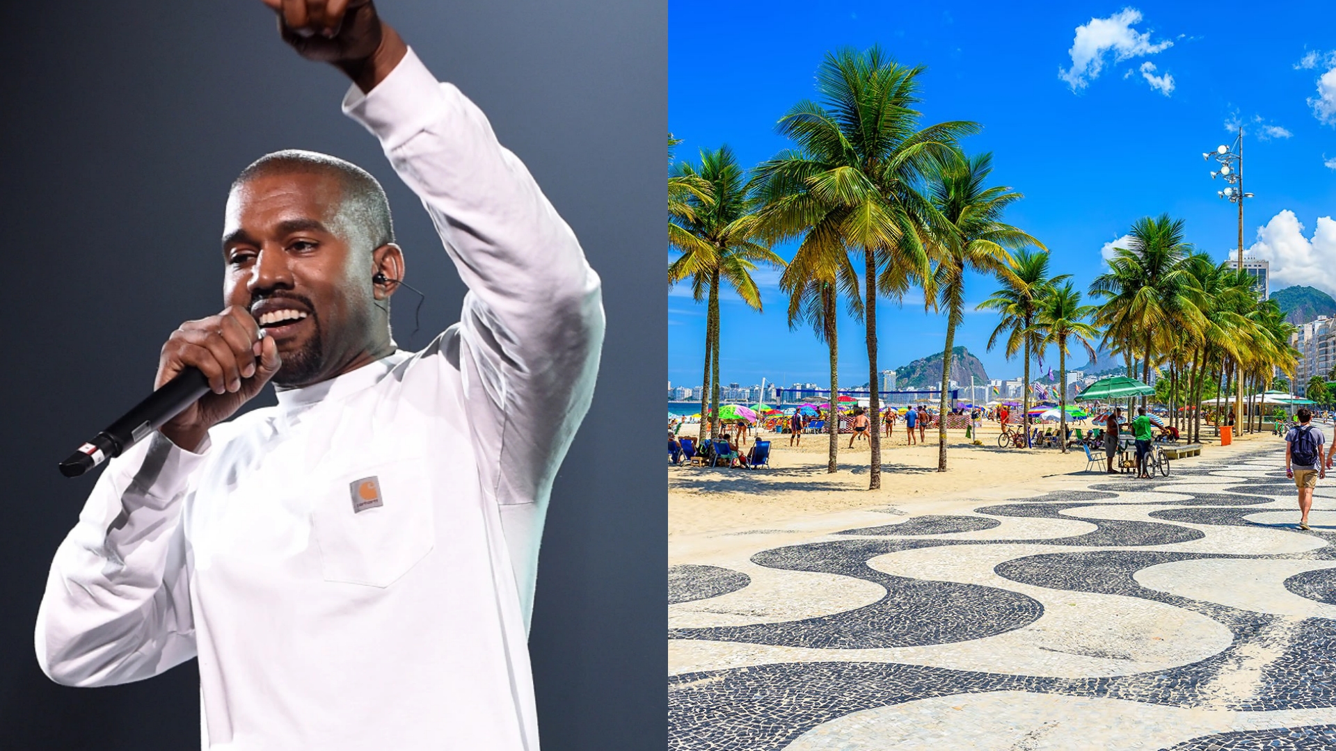 Capa Kanye West em Copacabana