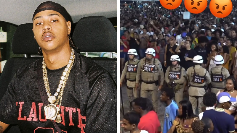Policiais agridem fã de Tz da Coronel durante show e rapper se revolta