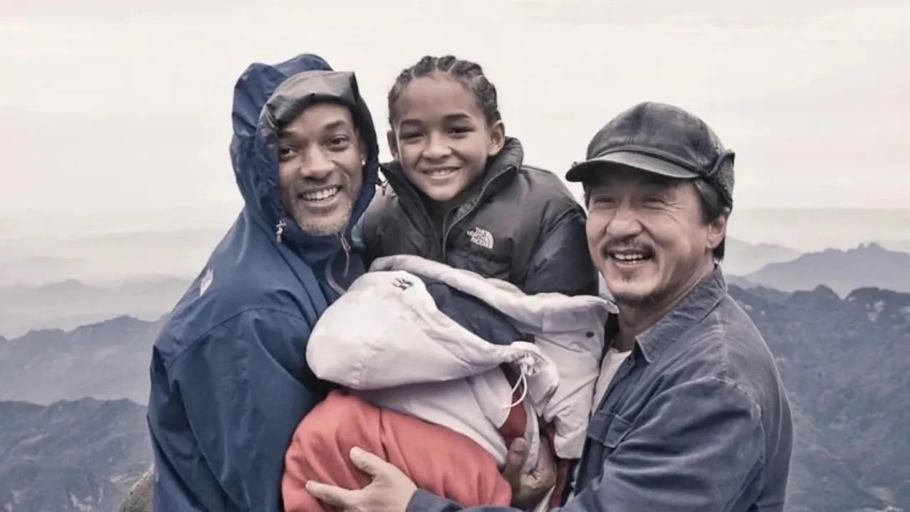 CAPA Will Smith, Jaden e Jackie Chan