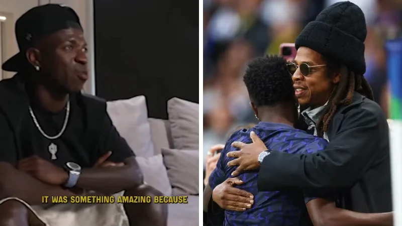 Vini Jr. fala sobre ligação com Jay-Z e encontro com o rapper na final da UEFA Champions League