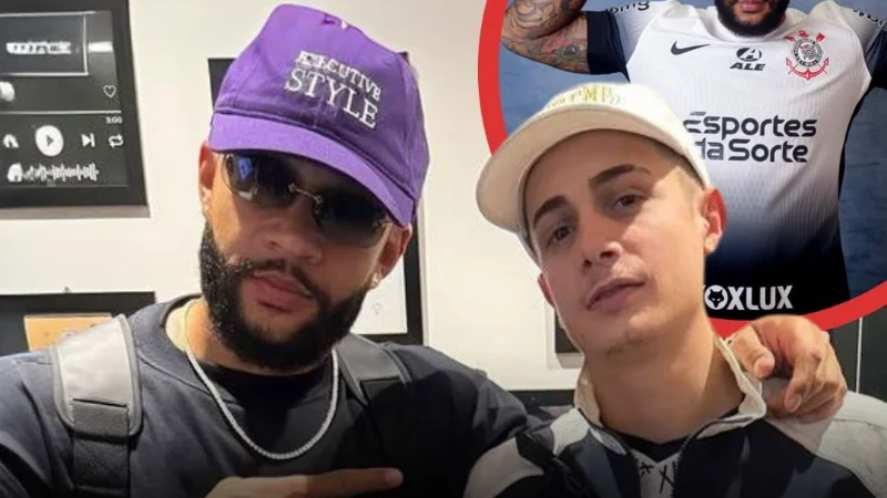 MC Hariel e Memphis Depay, rapper e jogador do Corinthians, gravam música juntos