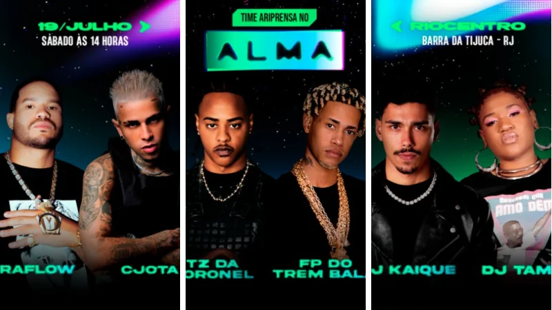 Agência AriPrensa reforça protagonismo da música urbana com seis artistas no Alma Festival